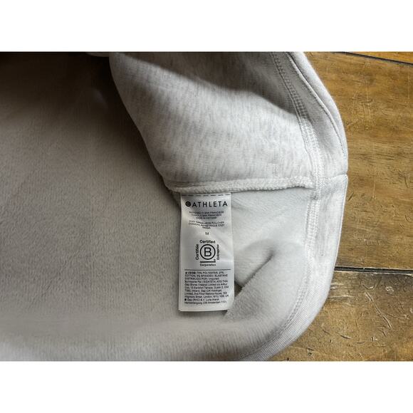Athleta Women’s Size Medium Cozy Karma Asym Pullover Sweatshirt Gray NWT - Picture 13 of 14